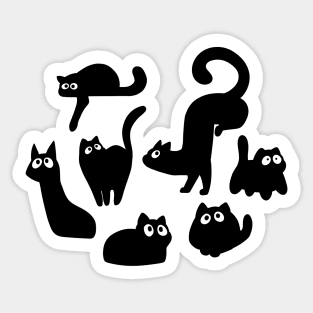 Black Cats Sticker